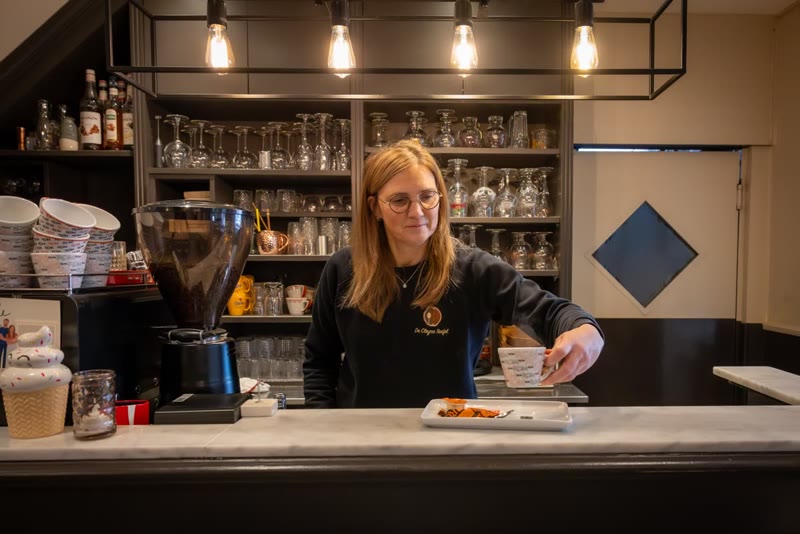 Koffie geserveerd bij De Cleyne Taefel